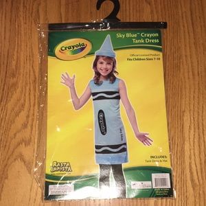 Sky Blue Crayola crayon costume